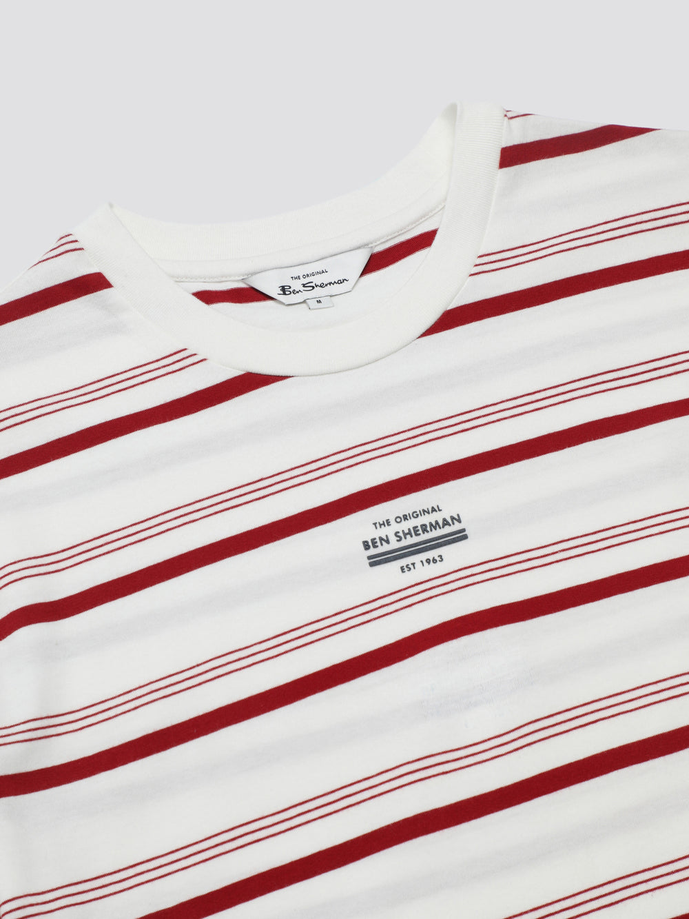 T-Shirt Ben Sherman Signature Fine Stripe Blanche | JBJ-49290416